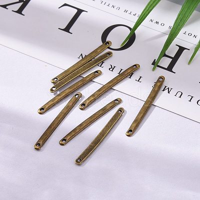 Tibetan Style Bar Links connectors TIBE-A14039-AB-FF-1