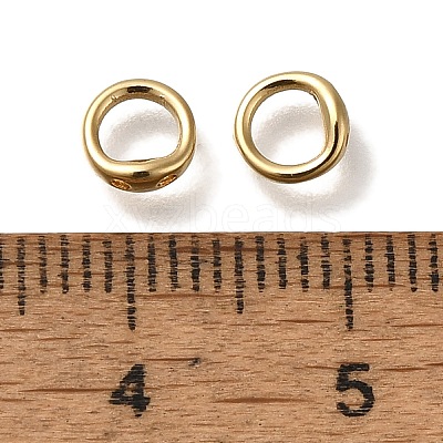 Brass Ring Charm Connectors KK-H502-05G-1