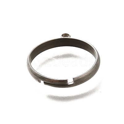 Adjustable 316 Surgical Stainless Steel Cuff Ring Settings STAS-F311-20P-1