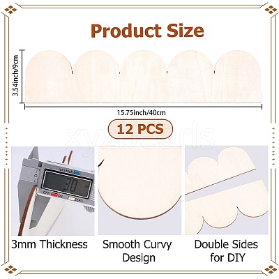 12Pcs Plywood Eaves Tile DIY-CP0013-27C-1