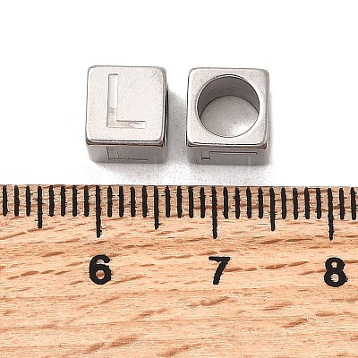 304 Stainless Steel European Beads STAS-D382-02L-P-1