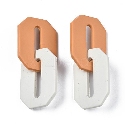 Handmade Polymer Clay Linking Rings CLAY-N010-033-02-1