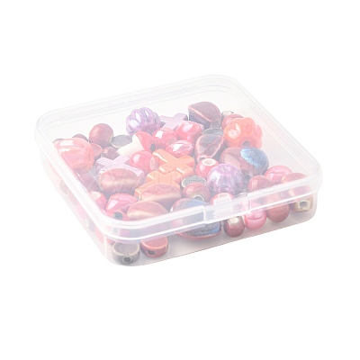 48Pcs Glazed Porcelain Beads PORC-FS0001-34-1