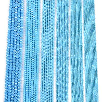 Electroplate Glass Beads Strands EGLA-A044-P8mm-A08-1