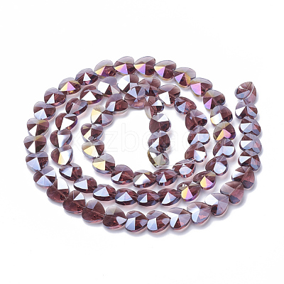Electroplate Glass Beads EGLA-Q091-10mm-A04-1