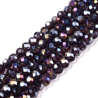 Electroplate Glass Beads Strands LS-EGLA-A044-T3mm-B15-1