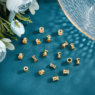 18Pcs 3 Style Brass Beads KK-PH0002-46-1