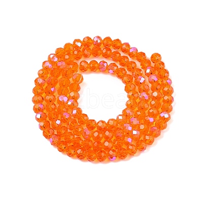 Electroplate Glass Beads Strands EGLA-A044-T4mm-L25-1