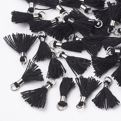 Polycotton(Polyester Cotton) Tassel Pendant Decorations FIND-S275-01P-1
