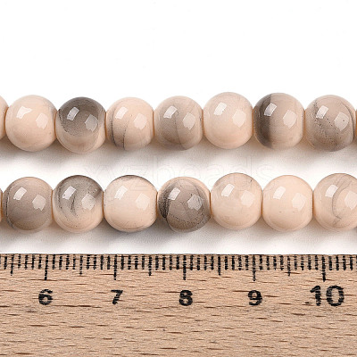 Baking Paint Glass Beads X1-DGLA-N013-8mm-06-1