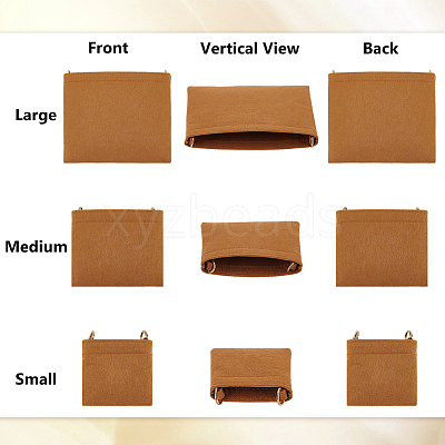 3Pcs 3 Sizes Felt Bag Organizer Inserts FIND-WH0172-16B-1