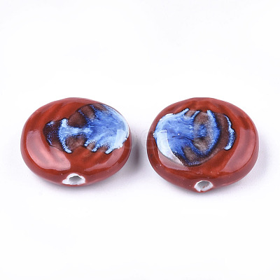 Handmade Porcelain Beads X-PORC-S498-45H-1