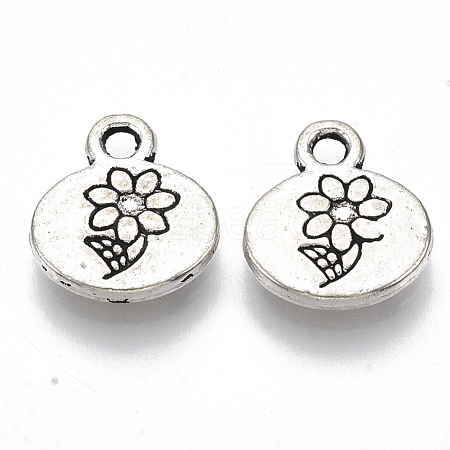 Tibetan Style Alloy Charms TIBE-N006-61AS-LF-1