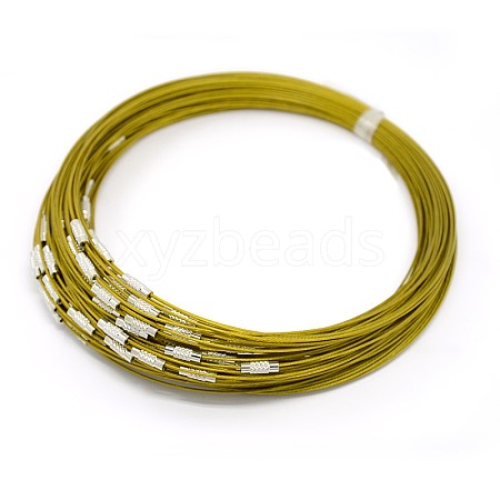 201 Stainless Steel Wire Necklace Cord X-TWIR-SW001-6-1