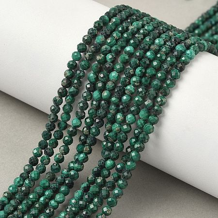 Natural Malachite Beads Strands G-D306-A02-3mm-B-1