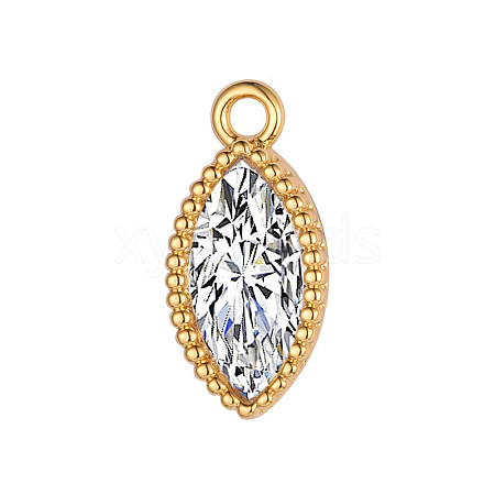 Brass Micro Pave Cubic Zirconia Pendants FIND-PW0025-01B-04-1