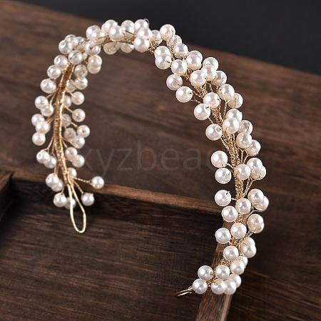 Pearl Crystal Soft Chain Hairband - Bridal Wedding Hair Accessories. ST7944586-1