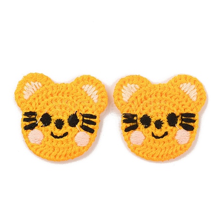Animal Polyester Knitted Appliques DIY-WH0399-42E-1