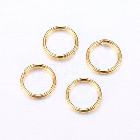 304 Stainless Steel Open Jump Rings X-STAS-O098-01G-19-1