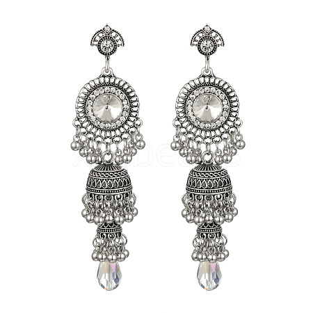 Alloy Acrylic Dangle Stud Earrings FS-WG31A95-02-1