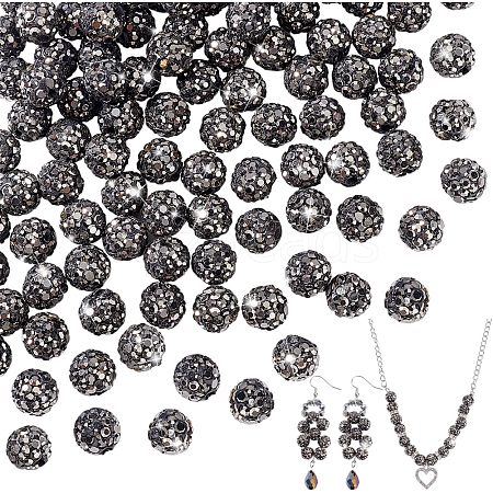 100Pcs Pave Disco Ball Beads FIND-PH0022-10-1