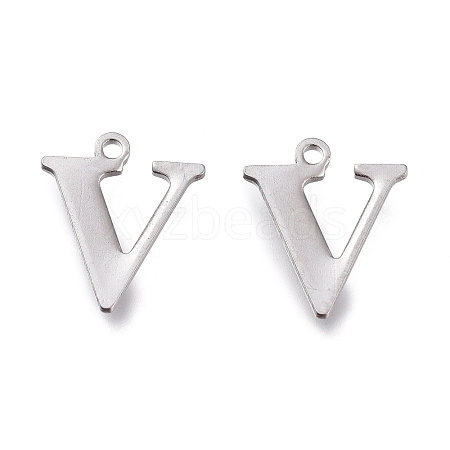 Tarnish Resistant 304 Stainless Steel Charms STAS-H112-V-P-1