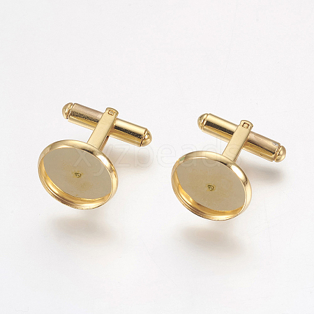 304 Stainless Steel Cuffinks LS-X-STAS-G187-23G-14mm-1