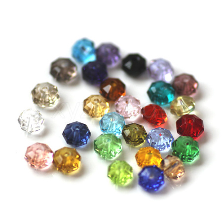 Imitation Austrian Crystal Beads SWAR-F083-4x6mm-M-1