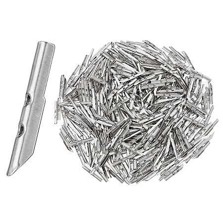 SUPERFINDINGS 300Pcs Iron Folding Crimp Ends STAS-FH0001-86-1