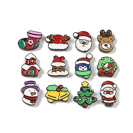 Christmas Opaque Resin Decoden Cabochons RESI-S391-04-1