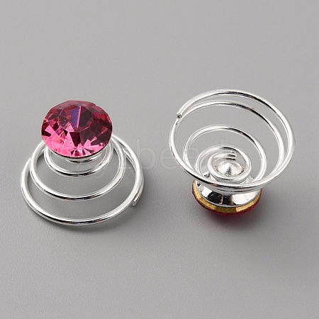Fashion Iron Spirl Coils Hair Clip OHAR-WH0021-15C-1
