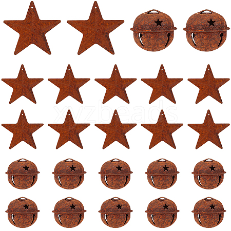 40Pcs 2 Styles Iron Pendants IFIN-CN0001-01-1