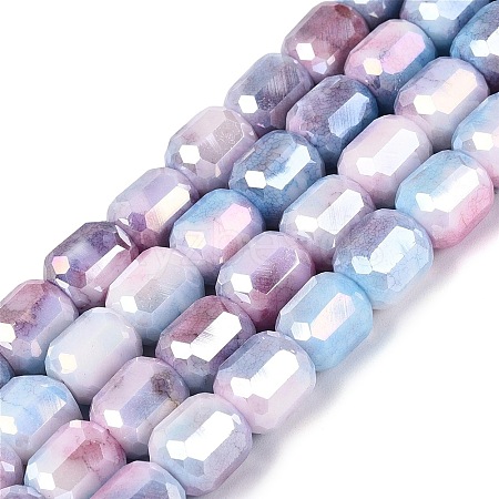 Anti-Tarnish Electroplate Glass Beads Strands EGLA-N027-03A-03-1