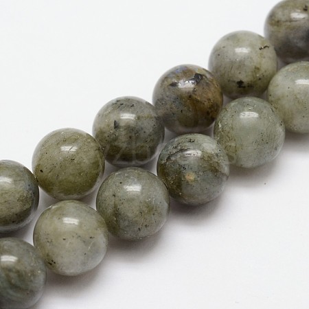 Natural Labradorite Bead Strands X-G-O155-05B-8mm-1