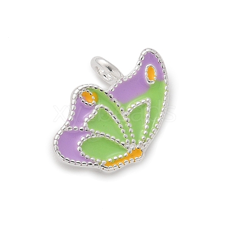 925 Sterling Silver Enamel Butterfly Charms STER-D300-28P-02-1