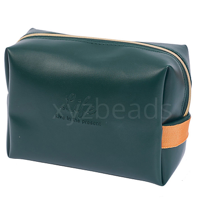 PU Leather Cosmetic Zipper Pouches PW-WG858D3-01-1