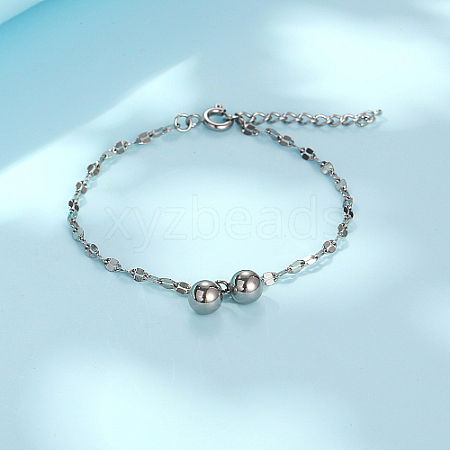 Stainless Steel Round Charm Bracelets BK1127-2-1