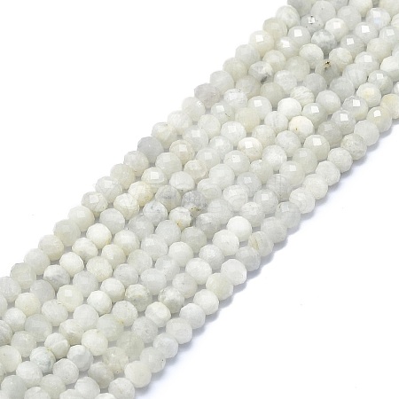 Natural Rainbow Moonstone Beads Strands G-F715-086-1