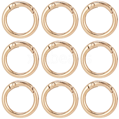 SUNNYCLUE 30Pcs Alloy Spring Gate Rings FIND-SC0009-08-1