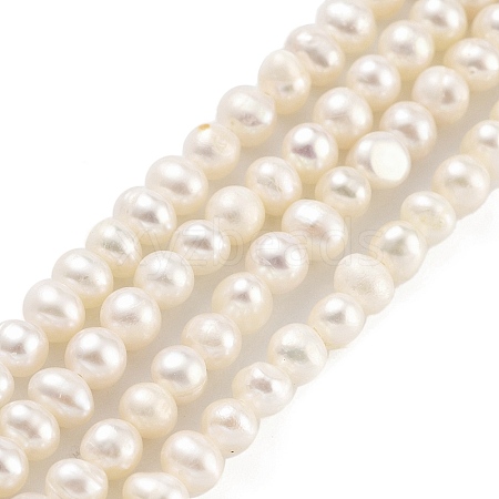 Natural Cultured Freshwater Pearl Beads Strands PEAR-C003-07D-1