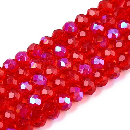 Electroplate Glass Beads Strands EGLA-A044-T4mm-L01-1