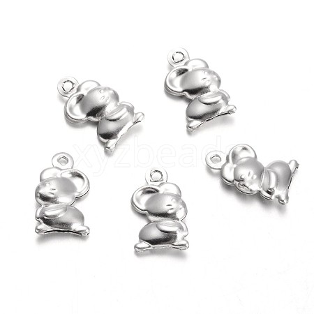 Tarnish Resistant Stainless Steel Charms STAS-M225-04-1