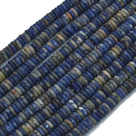 Frosted Natural Sodalite Beads Strands G-K389-C19-01-1