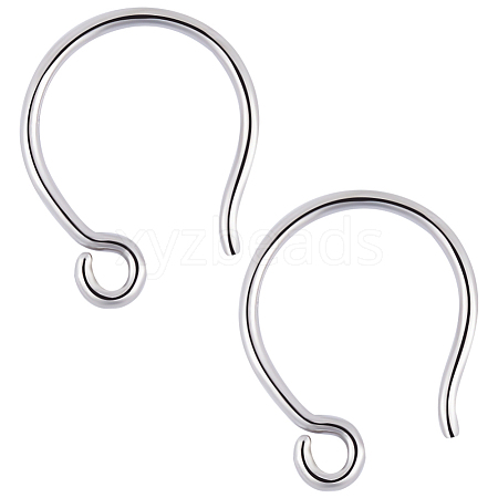 Beebeecraft 5 Pair 925 Sterling Silver Earring Hooks STER-BBC0002-01-1