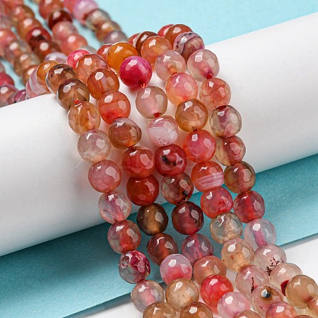 Natural Agate Beads Strands G-C082-A01-21-1