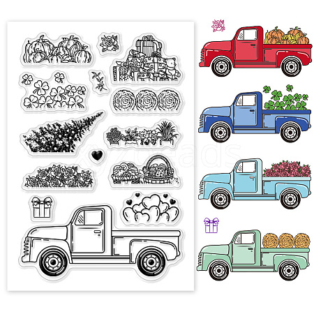 Custom PVC Plastic Clear Stamps DIY-WH0618-0139-1