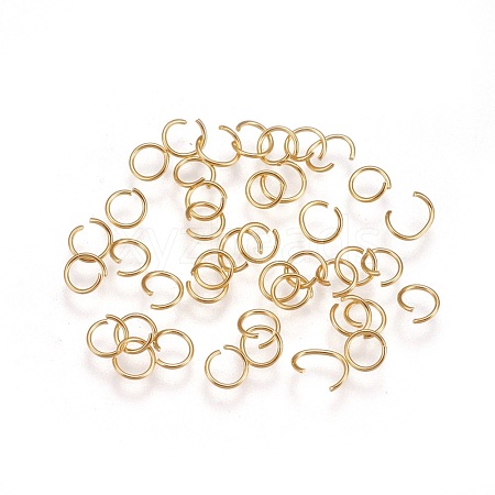 304 Stainless Steel Open Jump Rings STAS-P206-01G-A-1