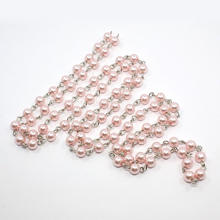 Handmade Glass Pearl Beads Chains AJEW-ph00493-03-1
