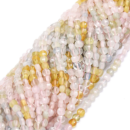 Natural Morganite Beads Strands G-E569-F02-1