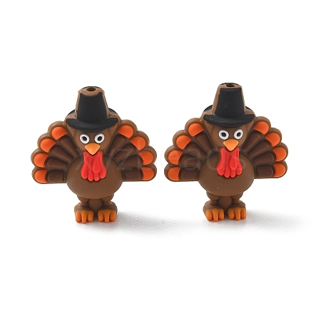 3D Thanksgiving Day Food Grade Silicone Focal Beads SL-CBA05A0-01-1